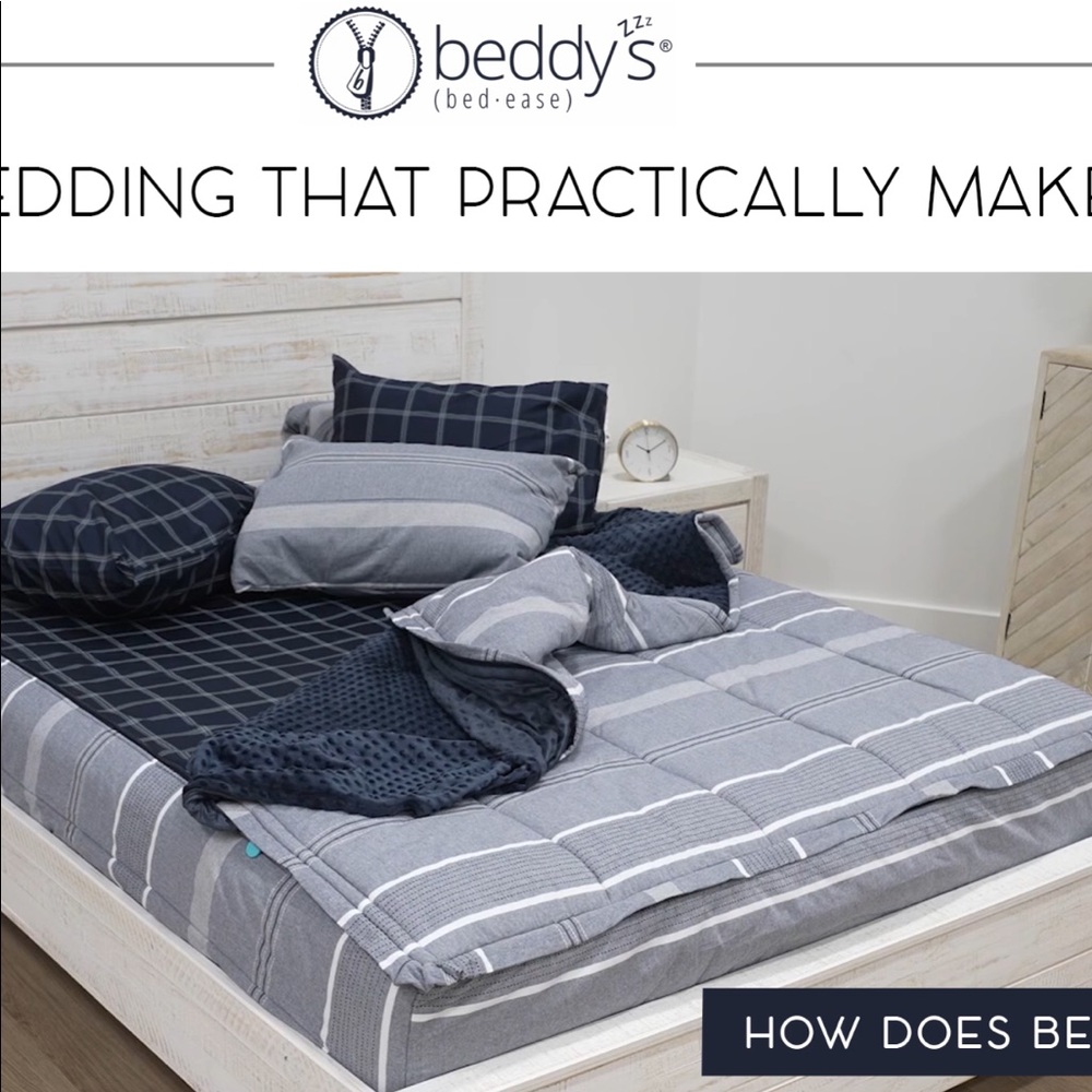 Zip up bedding. Great for RVs.